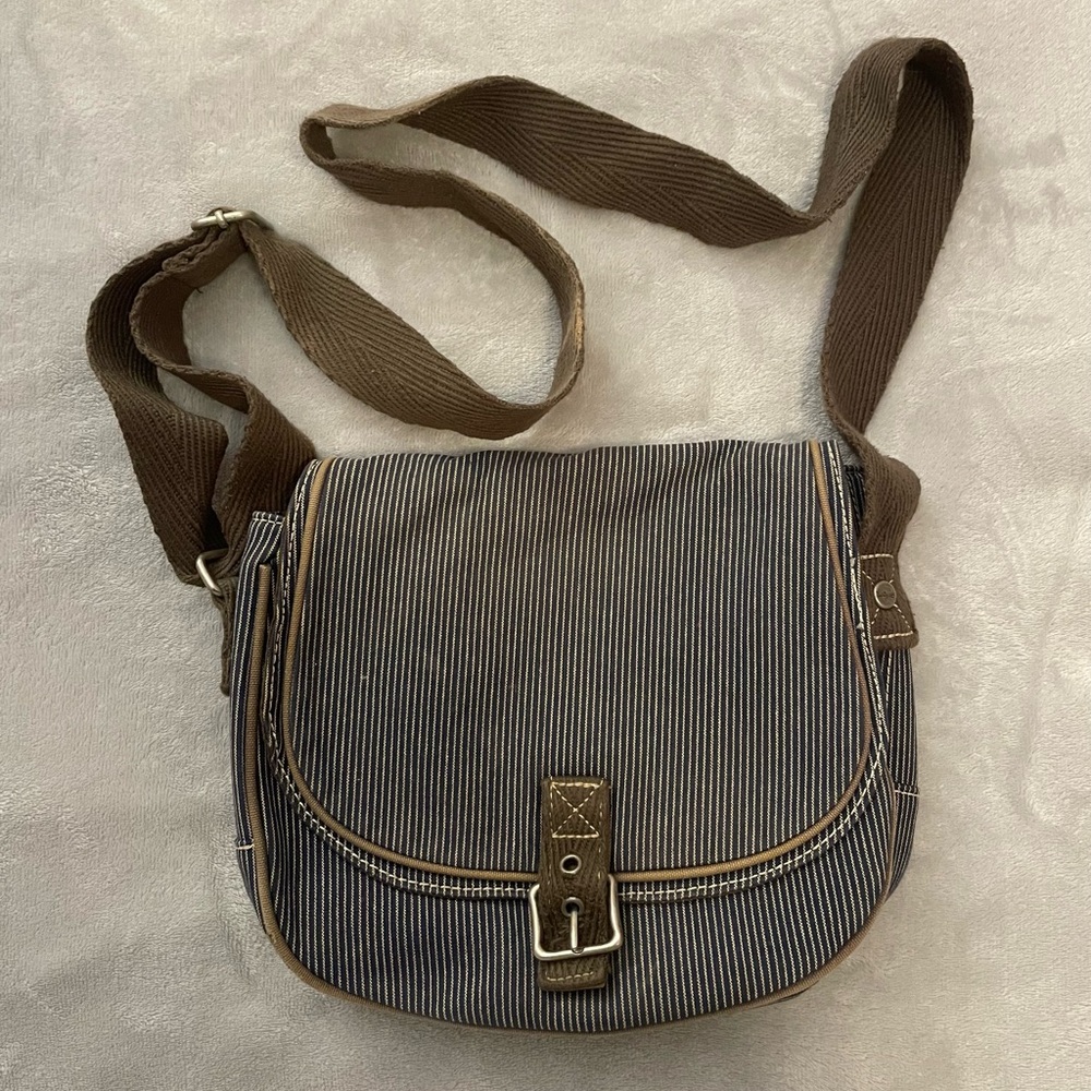 Striped Thirty-One Crossbody Bag